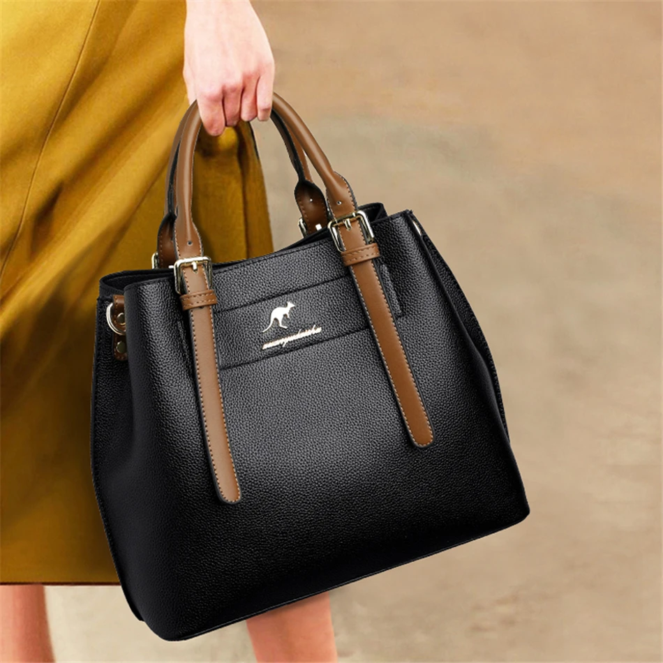 

Genuine Brand Large Capacity Sac Casual Tote Bag Big Shoulder Crossbody Bags For Women 2021 Female Shopper Bag Designer Handbags
