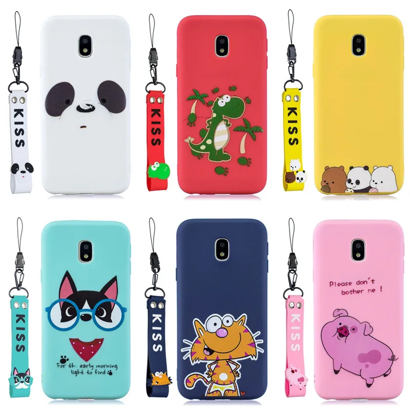 Мягкий чехол для телефона Samsung j330, j530, j730, чехол с мультяшными животными для Samsung Galaxy 2016, j3, j5, j7, j310, j510, j710