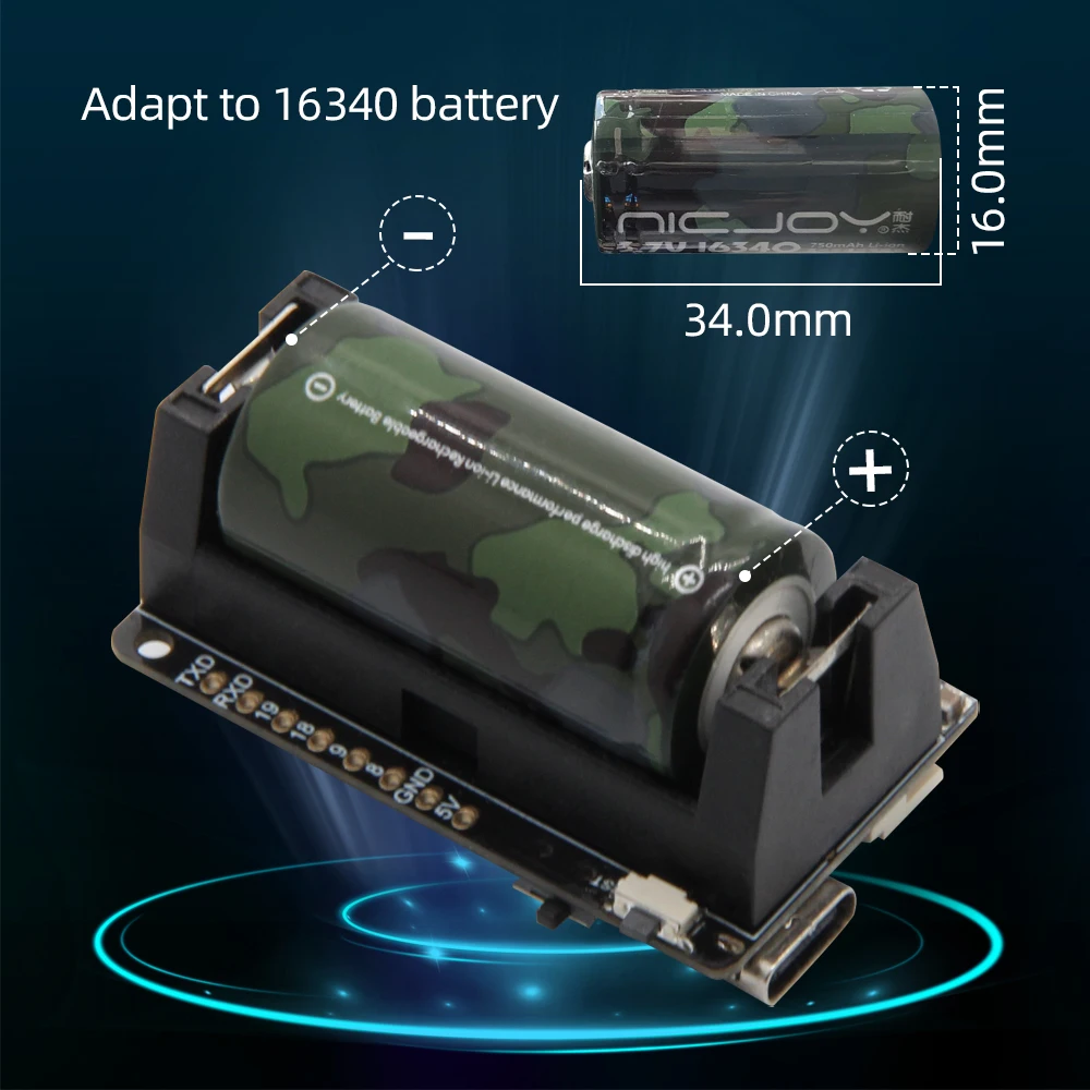LILYGO®TTGO T-OI PLUS RISC-V MCU макетная плата Аккумуляторная батарея 16340 Поддержка Wi-Fi и BLE |