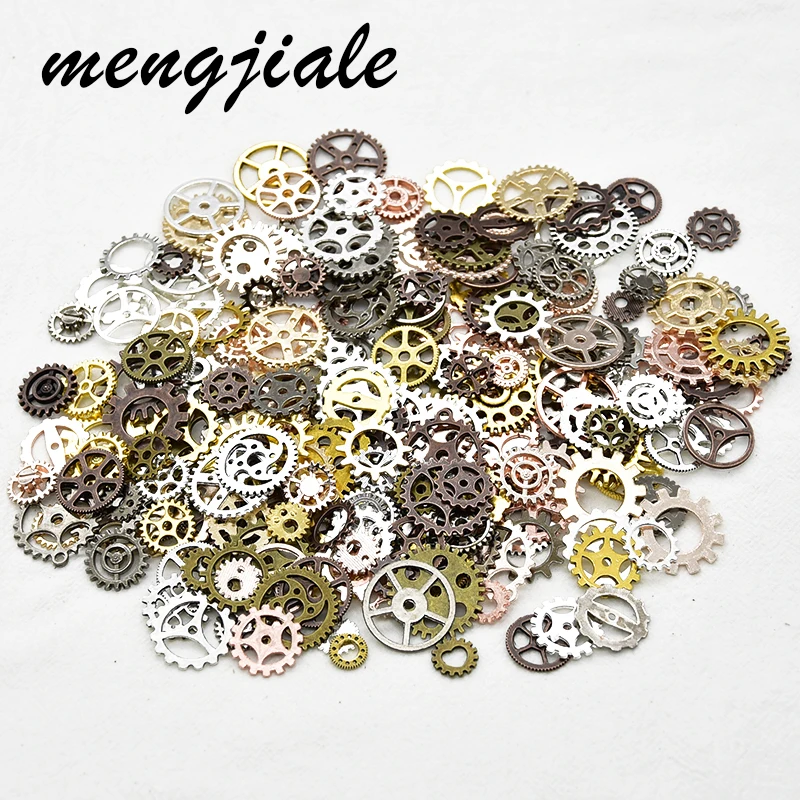 

20pcs Mixed 10-25mm Mechanical Cogs & Gears Charms Alloy Metal Steampunk Pendants For DIY Handemade Jewelry Accessories Making