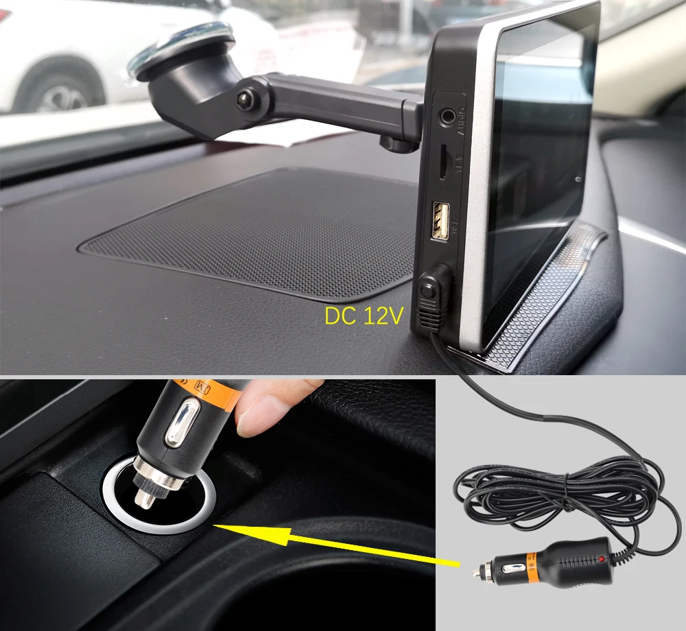 7-дюймовая Автомобильная портативная беспроводная Проводная мультимедийная