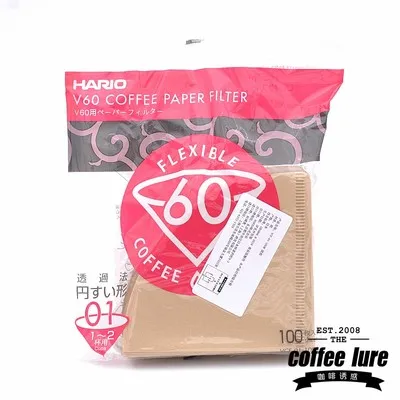 Фильтр Hario V60 для кофе 01 02 шт фильтры из натуральной бумаги эспрессо 4 чашки