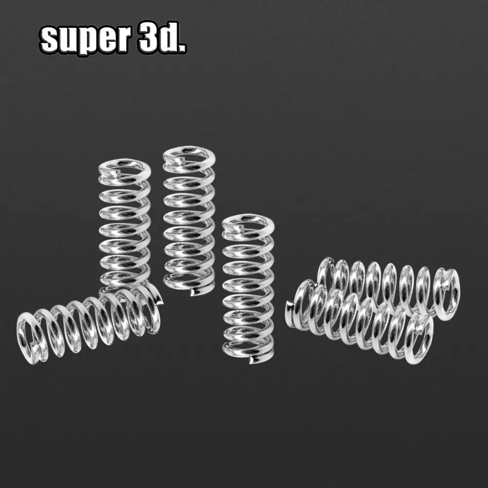 

10pcs 3D printer accessory extruder Feeder strong spring for DIY Ultimaker mk8 i3 reprap nickel plating spring 1.2mm 20mm