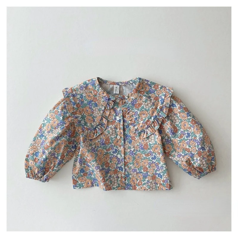 

Кружевной воротник, нижняя детская одежда, рубашки для девочек, осенняя блузка для маленьких девочек, рубашка для девочек с длинным рукавом,...