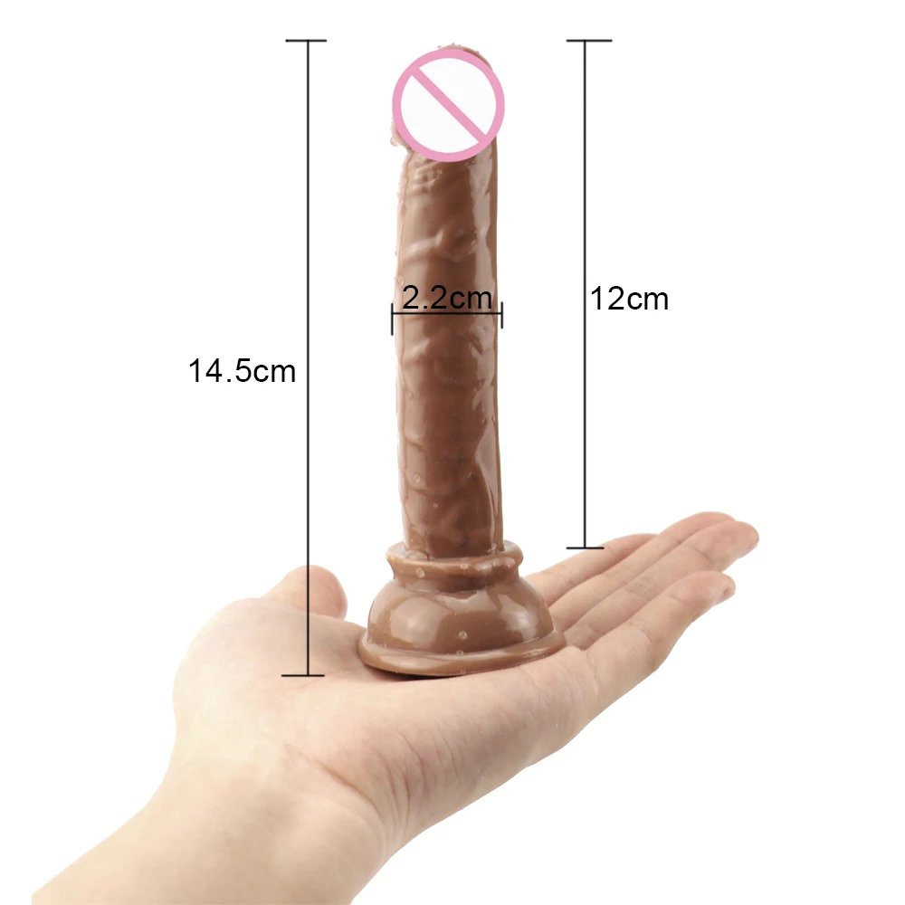 Страпон маленький пенис фаллоимитаторы на сильной присоске реалистичные для