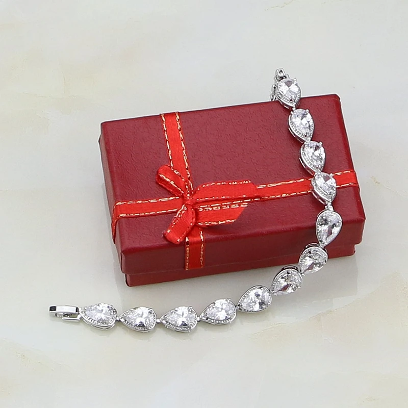 Женский браслет из серебра 925 пробы с белыми фианитами|bracelets for|bracelets for women weddingcharm