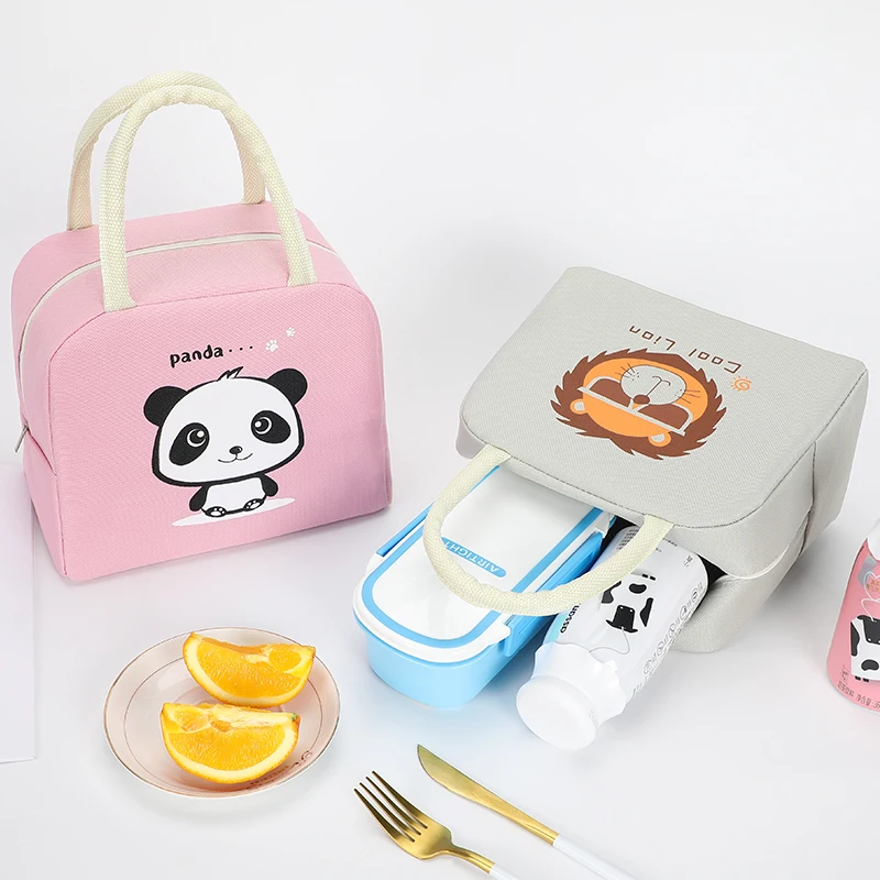 

New Arrival Fashion Cartoon Lunch Bag Insulated Handbag Storage Cold Warm Soft Lining Picnic/Boating/Beach/Fishing/Work Pack