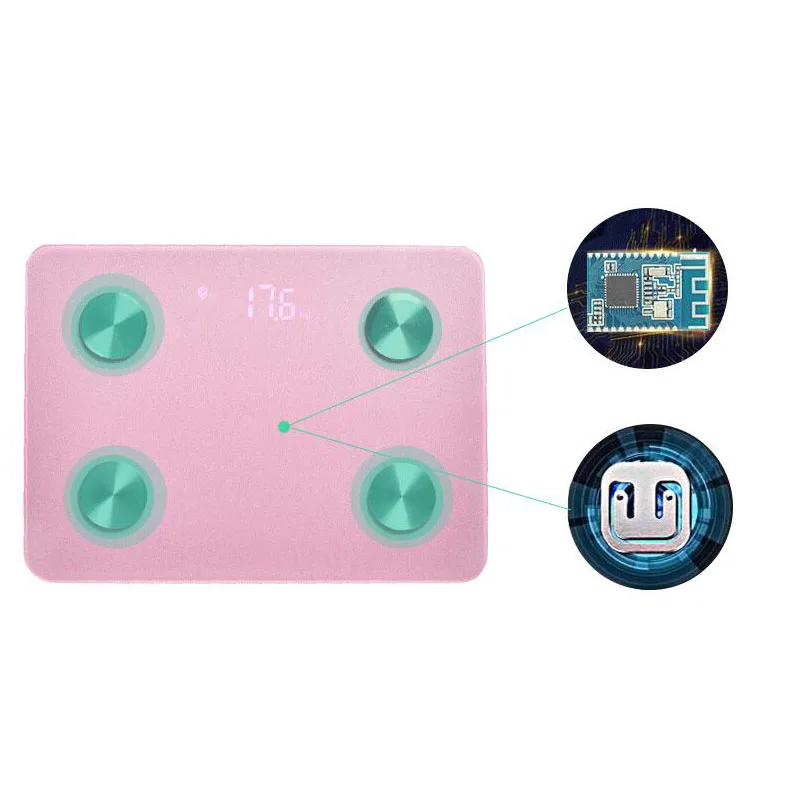 Bluetooth соединение тела Жир весы напольный вес ванной Интеллектуальный