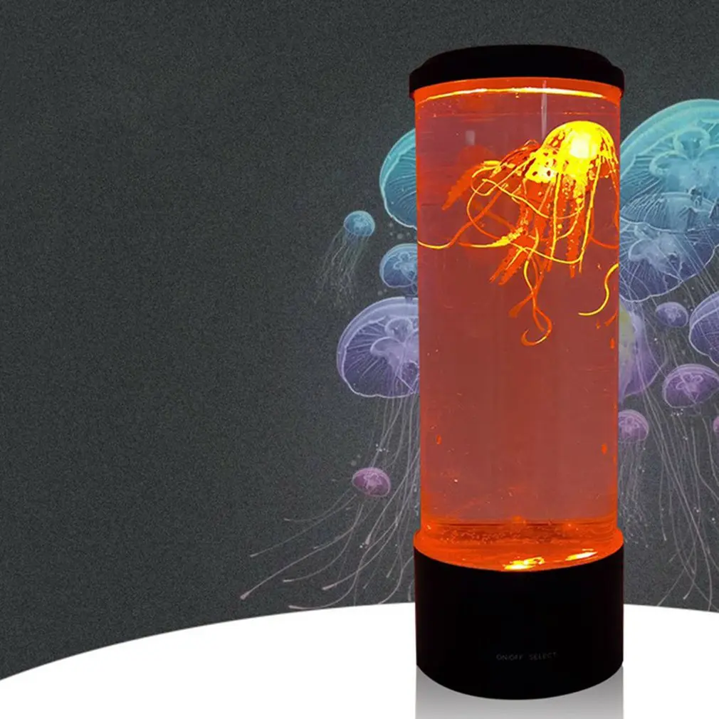 

LED Fantasy Jellyfish Lamp USB Power/Battery Powered Color Changing Jellyfish Tank Aquarium Led Lamp Relaxing Mood Night Light