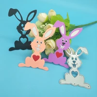 cute rabbit metal cutting mold used for diy scrapbooking card making photo album decoration embossing crafts