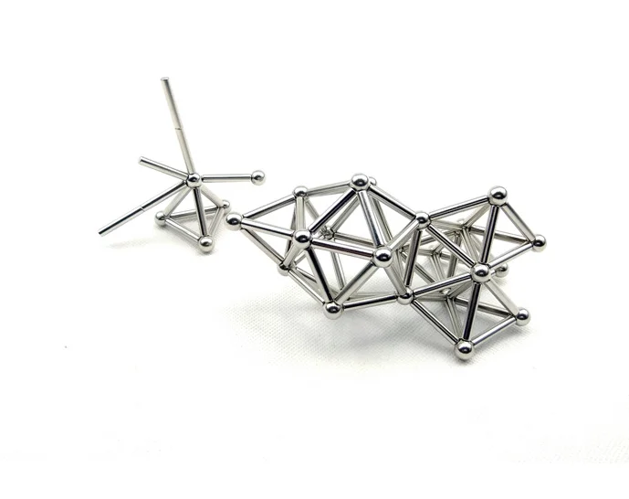 

36pcs Magnetic rod & 27pcs Metal Balls DIY Magnetic toy Magnetic Blocks Model & Building Educational Toys for Children Kids Gift