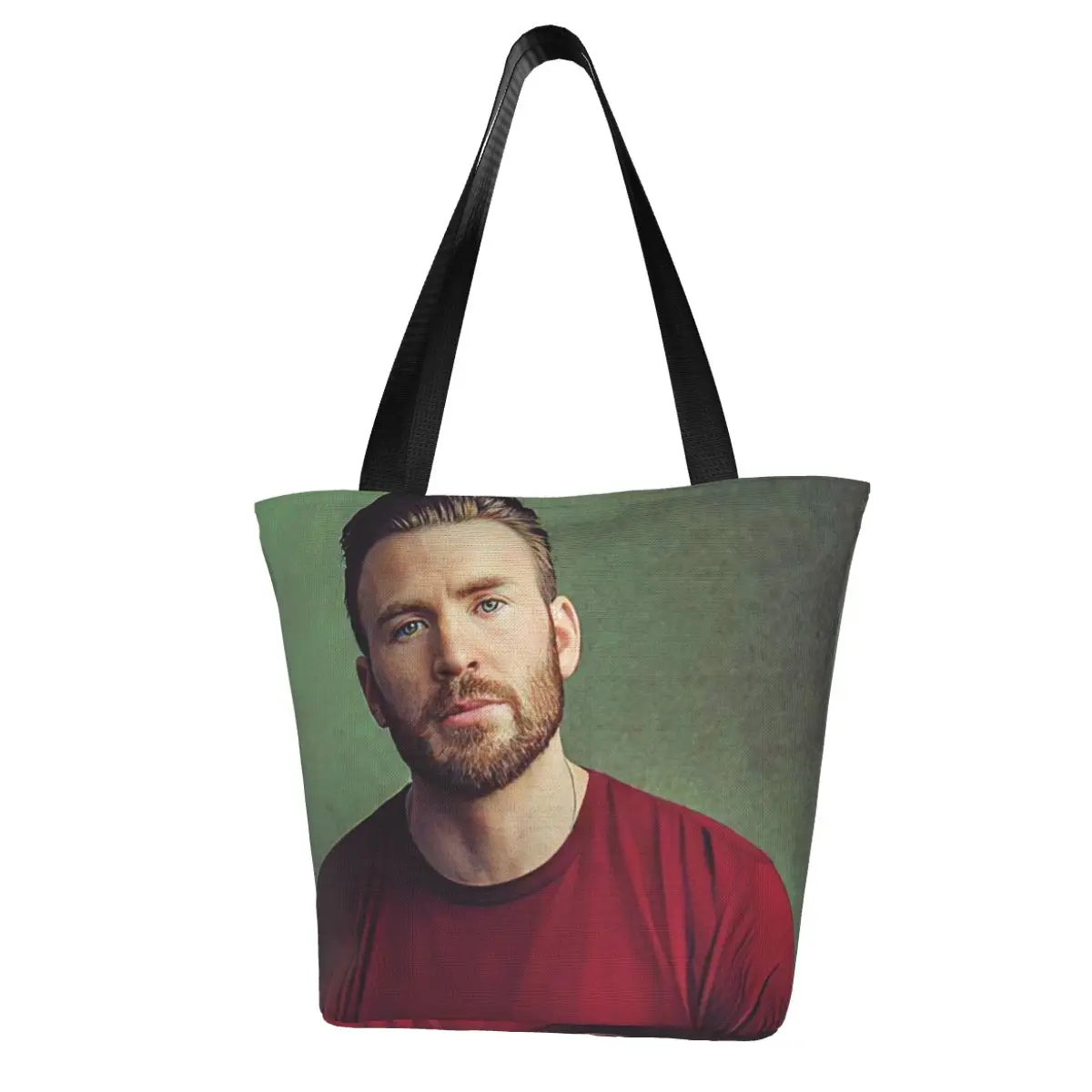 

Chris Evans Shopping Bag Aesthetic Cloth Outdoor Handbag Female Fashion Bags