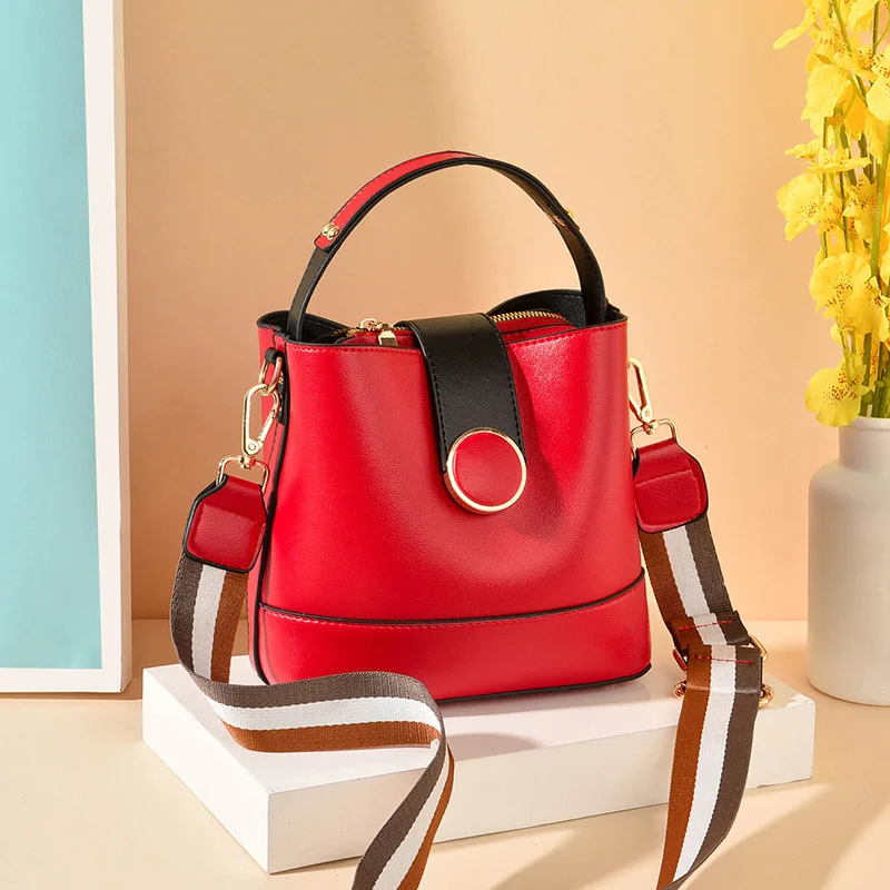

Small Bag Women 2020 New Korean Bucket Bag Fashion Broadband Women's One Shoulder Messenger Bag Tote Bag