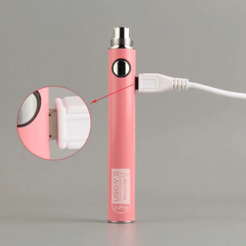 UGO-V2 650 мА-ч/900 мА/ч Батарея USB заряд батареи атомайзер для электронной сигареты |