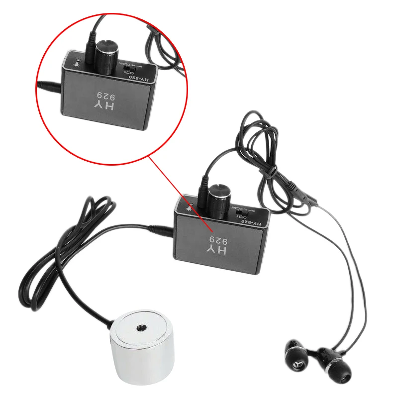 

woveLOT-DIY HY929 High Strength Wall Microphone Voice Listen Detecotor for Engineer Water Leakage Oil Leaking Hearing