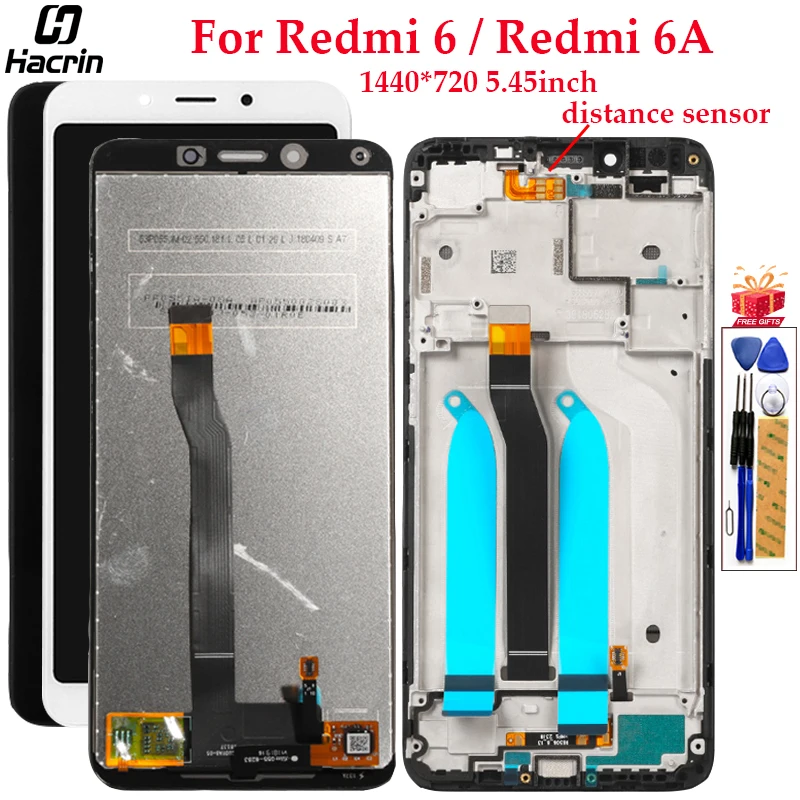 

Display For Xiaomi Redmi 6 6A LCD Display Touch Screen With Frame Assembly Replacement LCD For Redmi 6 6A 6 A Screen 5.45inch