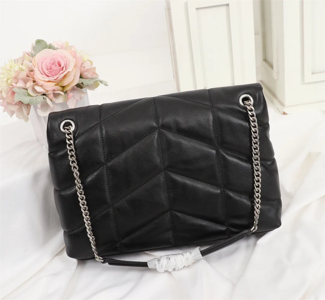 

Luxury Designer Women V Thread Handbag Hobo Cross Body Import Lambskin Leather Shoulder Messenger Flap Famous Lady Bag