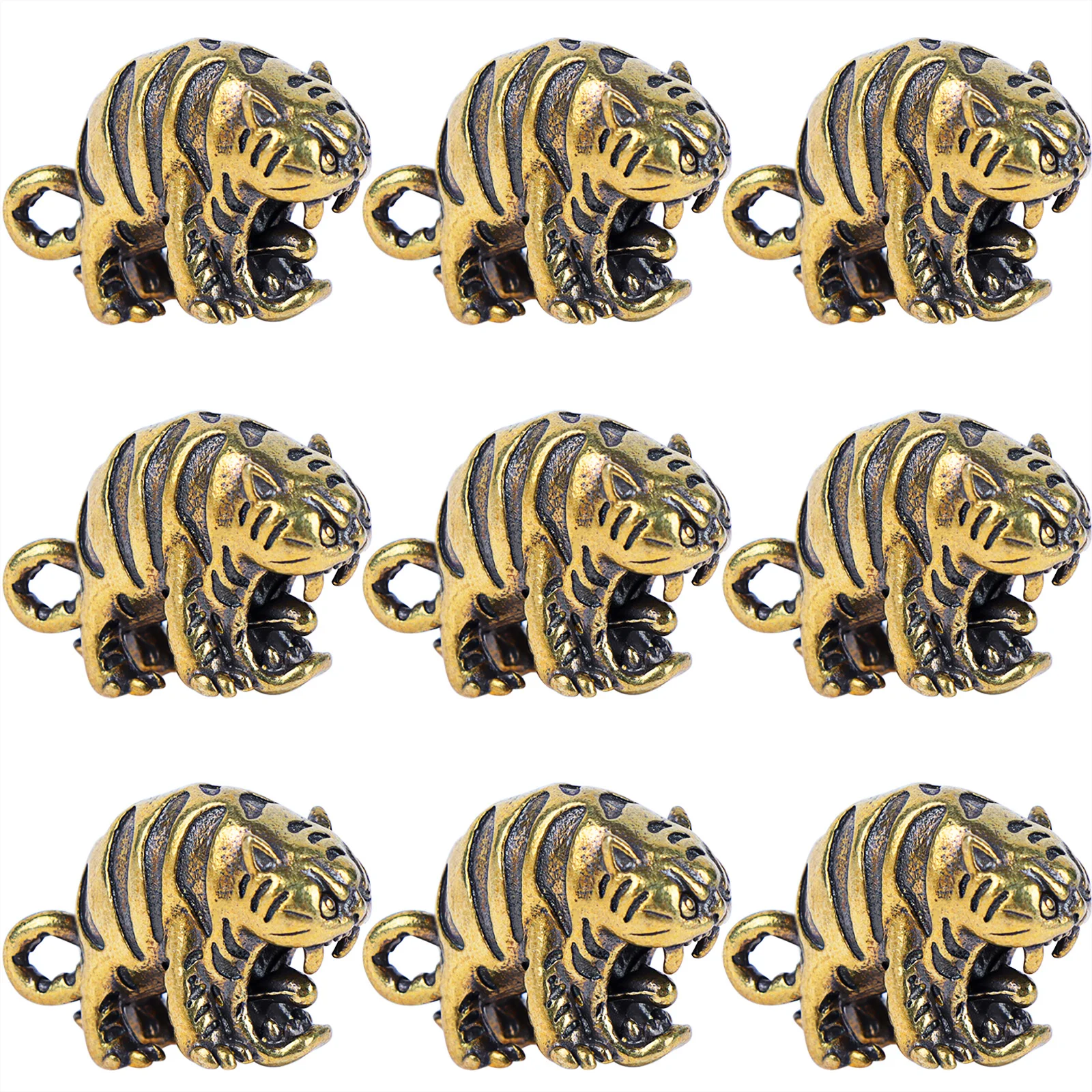 

10 шт., подвески с тигром