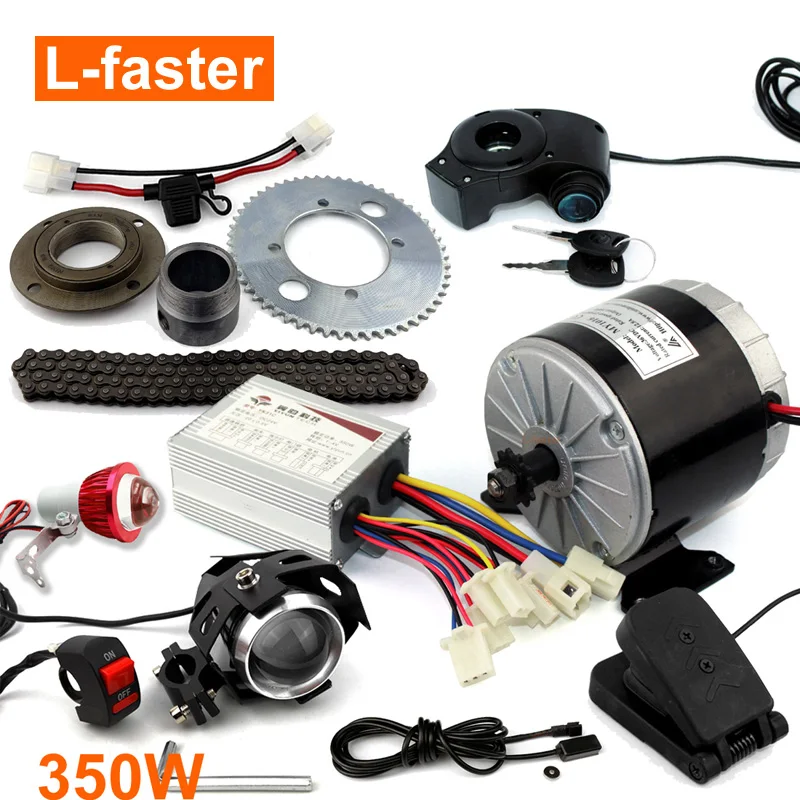 24V36V 350W электрический картинг мотор с ног Акселератора И головной светильник