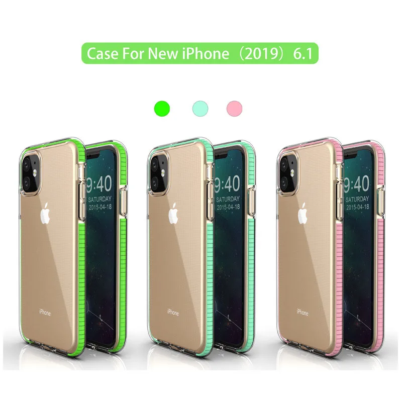 Уникальный дизайн двойной цветной ТПУ анти-осенний чехол для телефона iphone 6 7 8X11 Pro