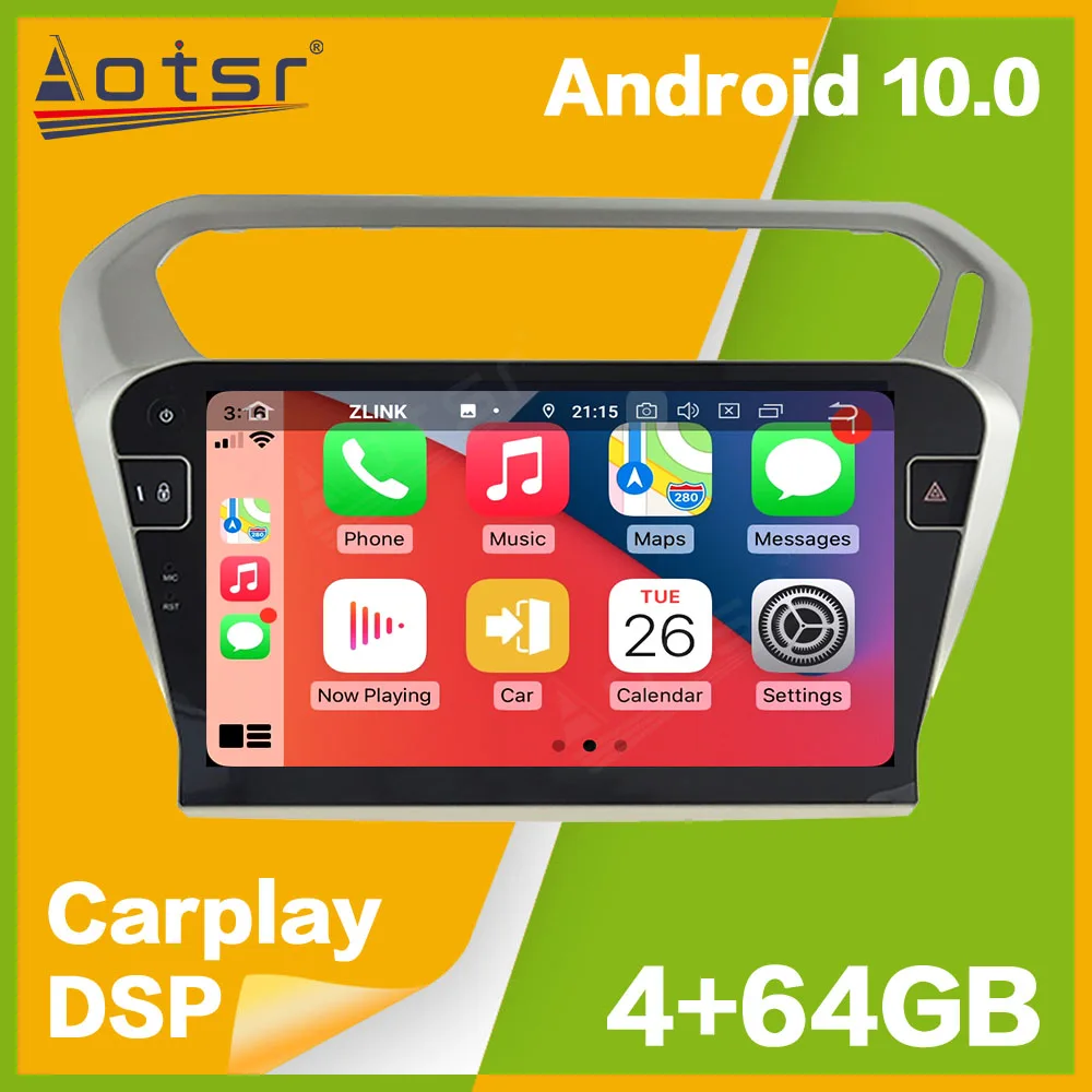 Android 10 PX5/PX6 Автомобильный плеер GPS-навигация для Peugeot 301 2013-2016 автомобильное радио