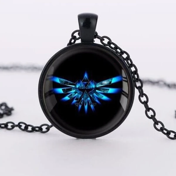 

Zelda ожерелье трифорс легенда о кулоне Зельда ожерелье Круглый купол Jewelry