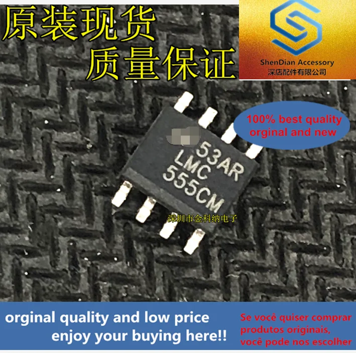 

10 шт., оригинальный новый LMC555CM LM555CMx LM555C CMOS, таймер 555 SOP8