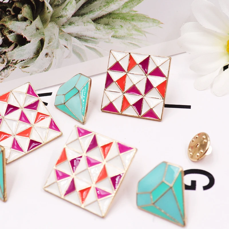 

2pcs/lot Shape Series Brooch Female corsage lovely Japanese badge cartoon badge decoration pin creative personality accessories