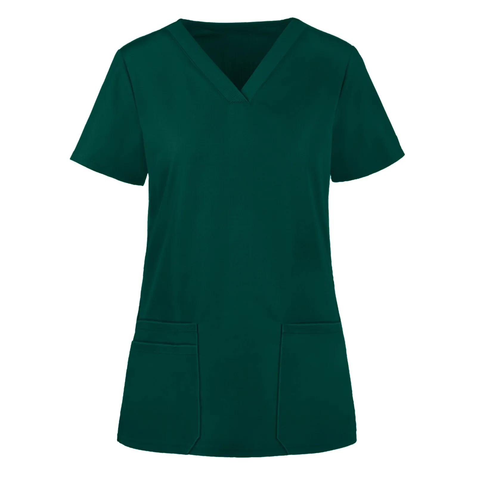 Клиническая униформа для женщин медсестры с коротким рукавом рабочие топы