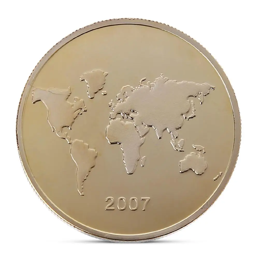 Позолоченная монета Бразилия Христос Искупитель Новые Семь чудес мира монеты