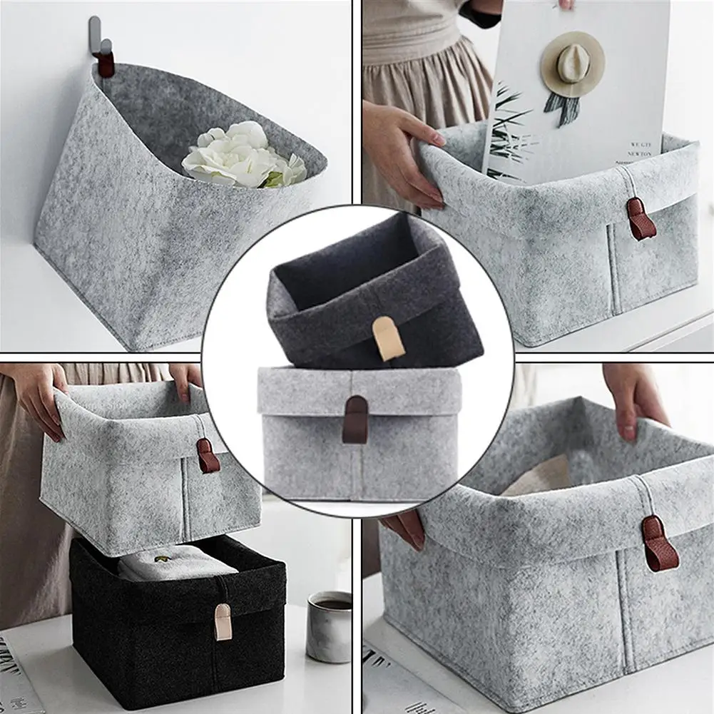Фетровый ящик для хранения многофункциональный экологически чистый органайзер