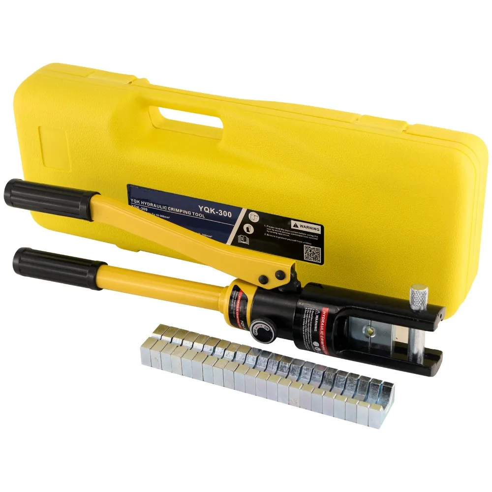 Гидравлический кримпер YQK-300 Ручные инструменты для сжатия шлангов для прессования CU/AL соединителей 10-300 мм2.
