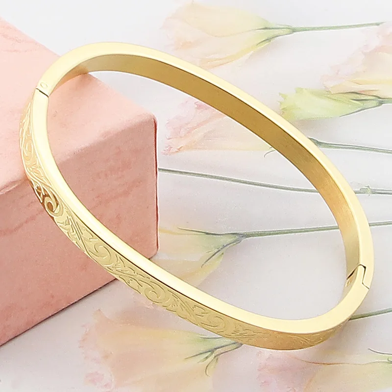 Популярные Модные ювелирные изделия из нержавеющей стали резной Графический