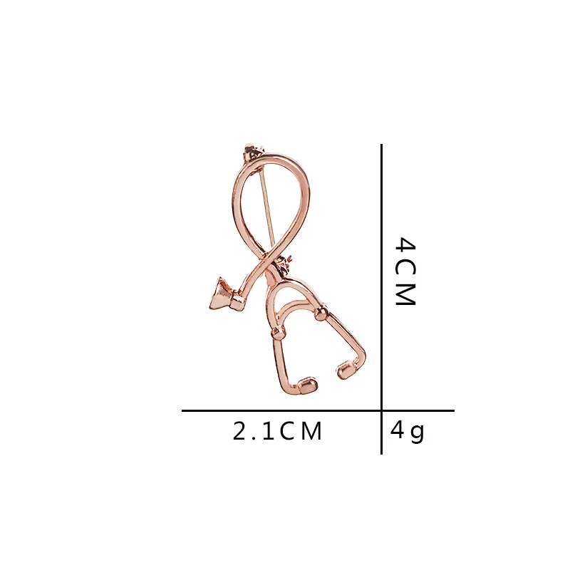 

Creative Stethoscope Brooches Enamel Pins Jackets Collar Badge Pins Button
