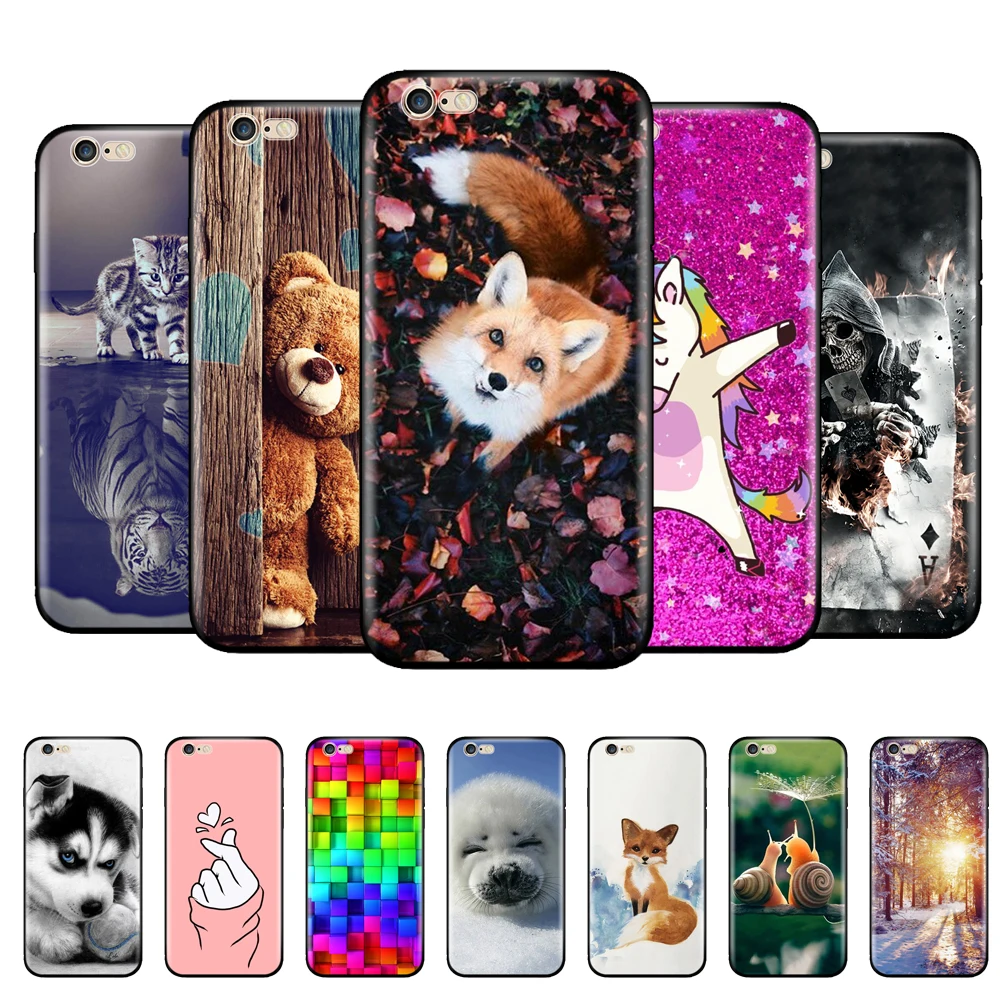 Чехол для iphone 5s 5 s se 2016 4 0 дюйма силиконовая Мягкая задняя крышка телефона Apple 6