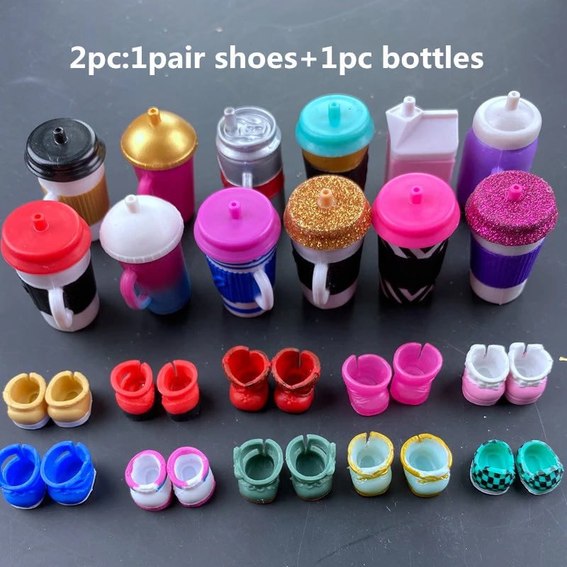 Набор аксессуаров для бутылок обуви оригинальная обувь 2 шт./компл. 8 см куклы Big