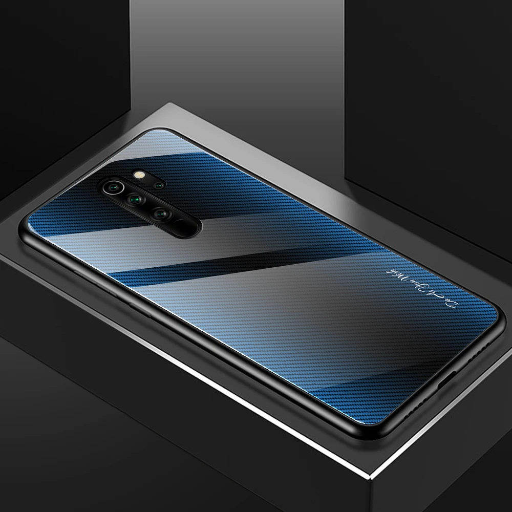 Градиентное закаленное стекло Eqvvol для Xiaomi Redmi Note 5, 6, 7, 8 Pro, K20, Полосатое стекло, задняя крышка для Xiaomi 9 se, CC9, 8, A3, чехол, Coque