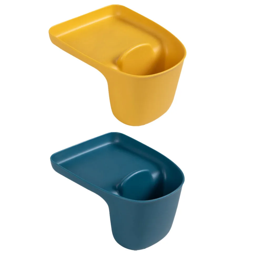 

2Pcs Sink Drain Baskets Sink Storage Holders Drain Baskets (Dark Blue, Yellow)