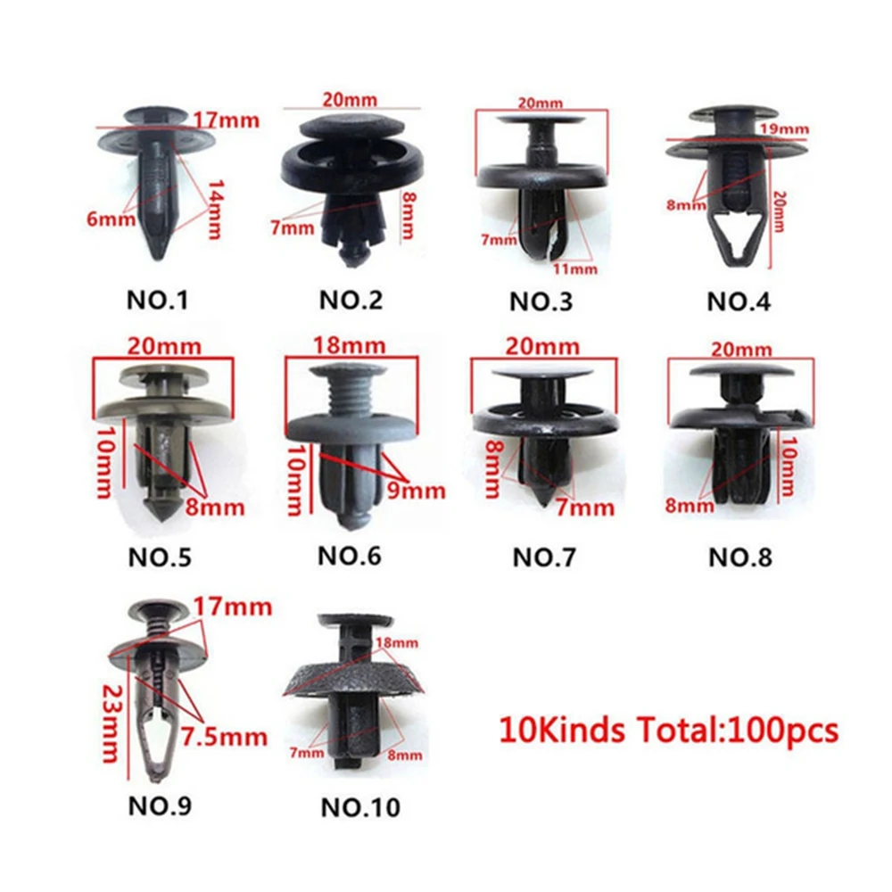 Для автомобильного бампера пластиковая дверь интерьер автомобиля 7 мм диаметр