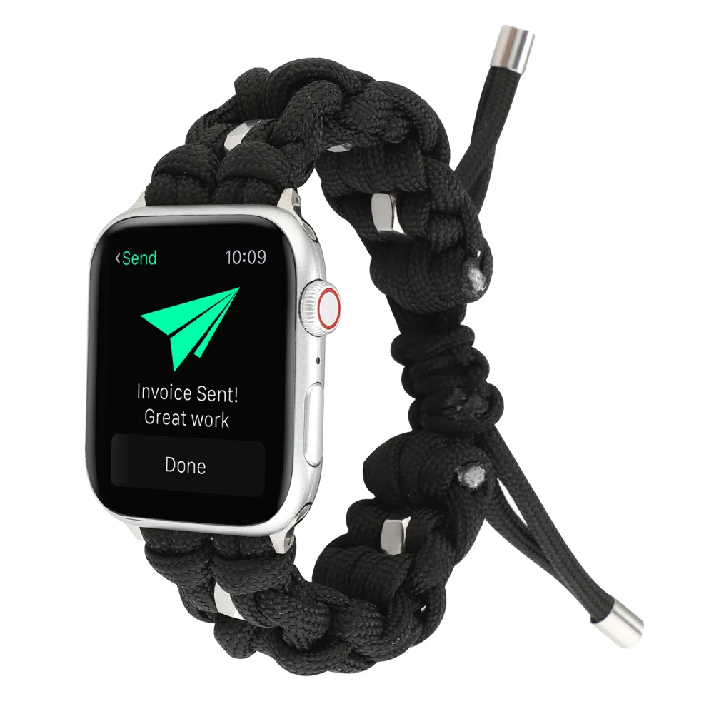Ремешок Etsy ручной работы с веревочным узлом для Apple Watch 40 мм 44 браслет серии 2 3 4 5