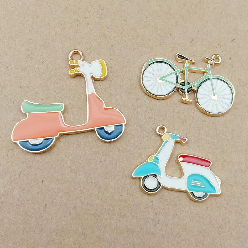 10 шт./упак. транспортировки катания на мотоцикле Эмаль Подвески ручной работы