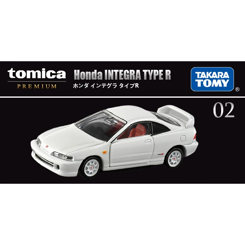 

Модель автомобиля Tomy Tomica из сплава, модель автомобиля Tp02 Honda Integra Тип R, литая металлическая игрушка, мини-модель в комплекте, игрушки для дете...
