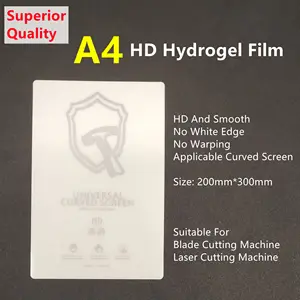 10pcs a4 superior quality hd hydrogel film for ipad screen protector scratch proof self recovery blade cutting machine tpu film free global shipping
