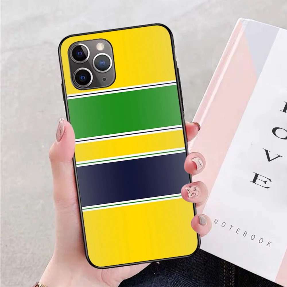 

For iPhone SENNA HELMET Design Soft TPU Border Apple iPhone Case