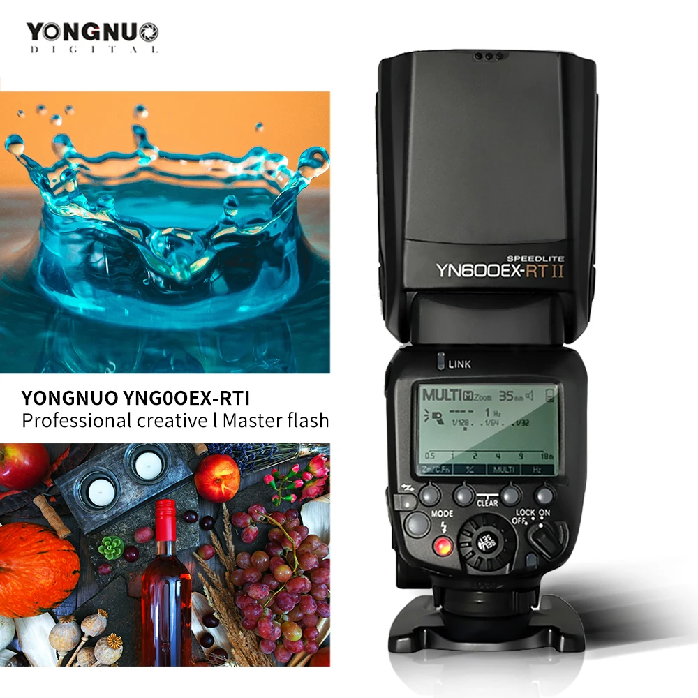 YONGNUO YN600EX RT II TTL Master Flash Speedlite для камеры Canon 2 4G Wireless 1/8000s HSS GN60 Поддержка
