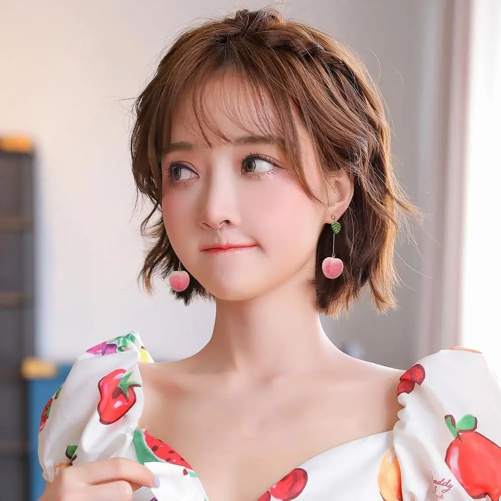 Peach Earrings Power The same sweet and lovely peach girl without pierced ear clips Sterling Stud | Украшения и аксессуары