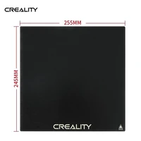 creality 245255mm tempered glass hotbed carbon silicon glass plate platform heated bed build surface for cr 6 se 3d printer