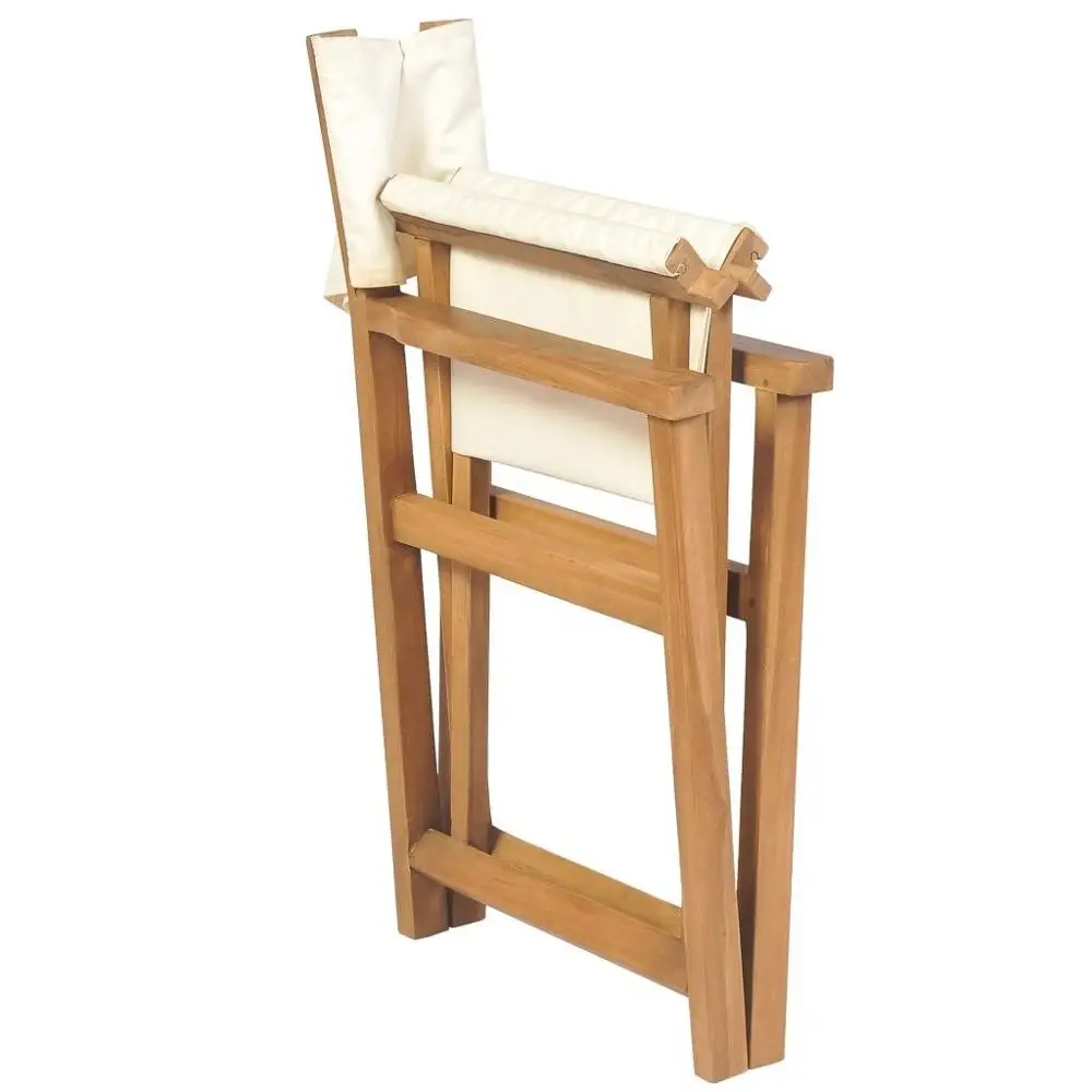 

AU Warehouse Furniture Folding Director's Chair Solid Teak Wood