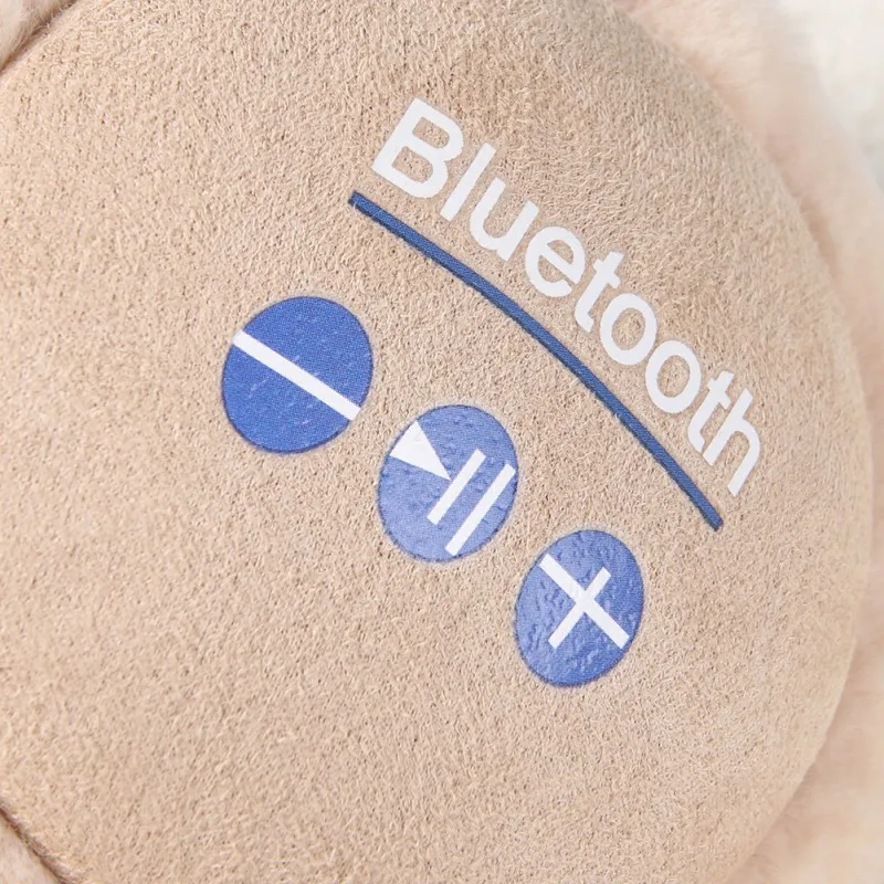 Bluetooth-гарнитура с басами теплые плюшевые Беспроводные Наушники Hi-Fi мягкая