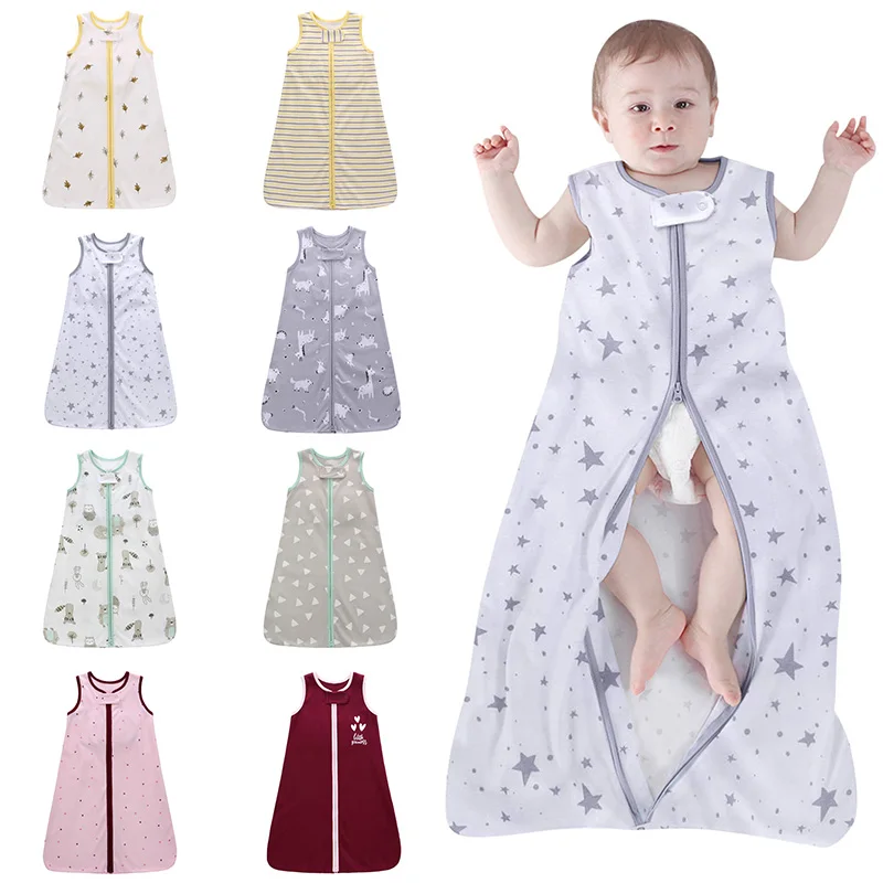 

Baby Sleeping Bag Envelope Diaper Cocoon for Newborns Baby Carriage Sack Cotton Outfits Clothes Grey Star Printed Sleep Bags